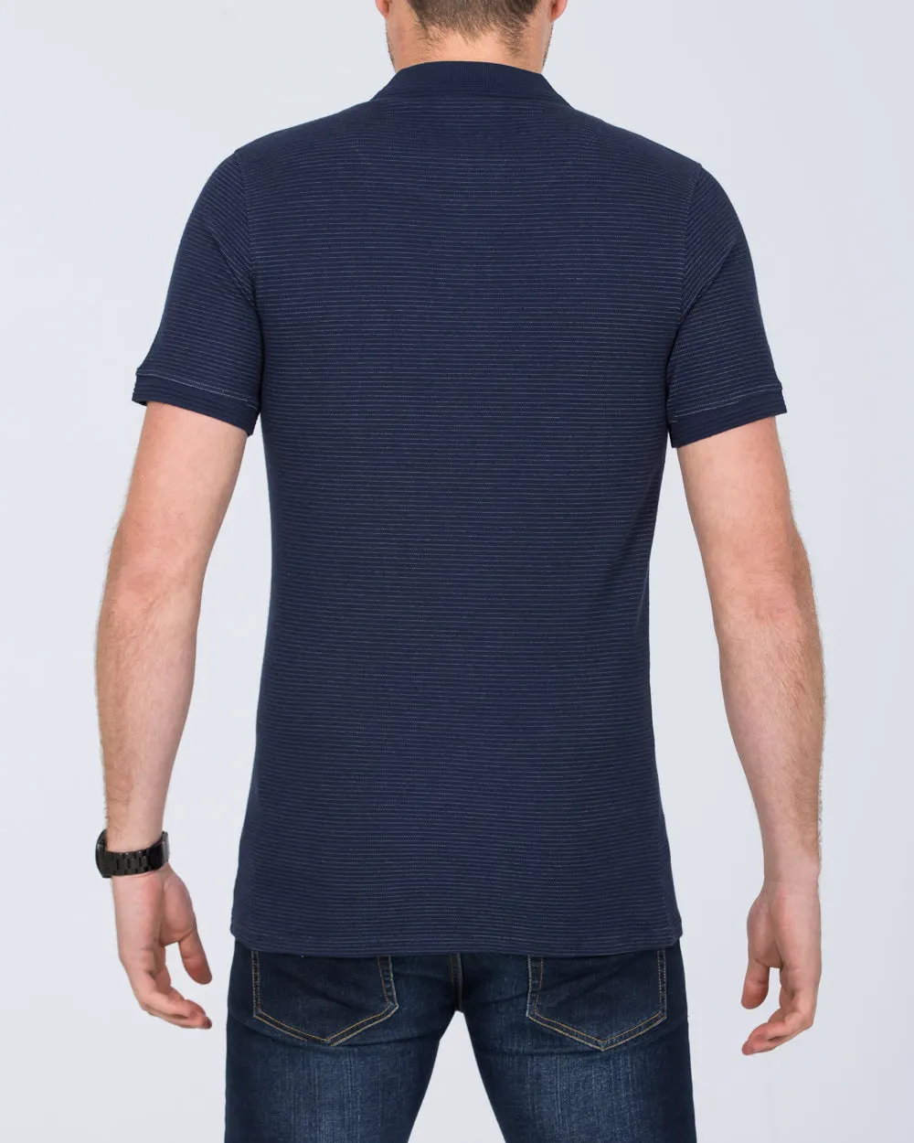 2t Finner Slim Fit Tall Polo Shirt (navy)