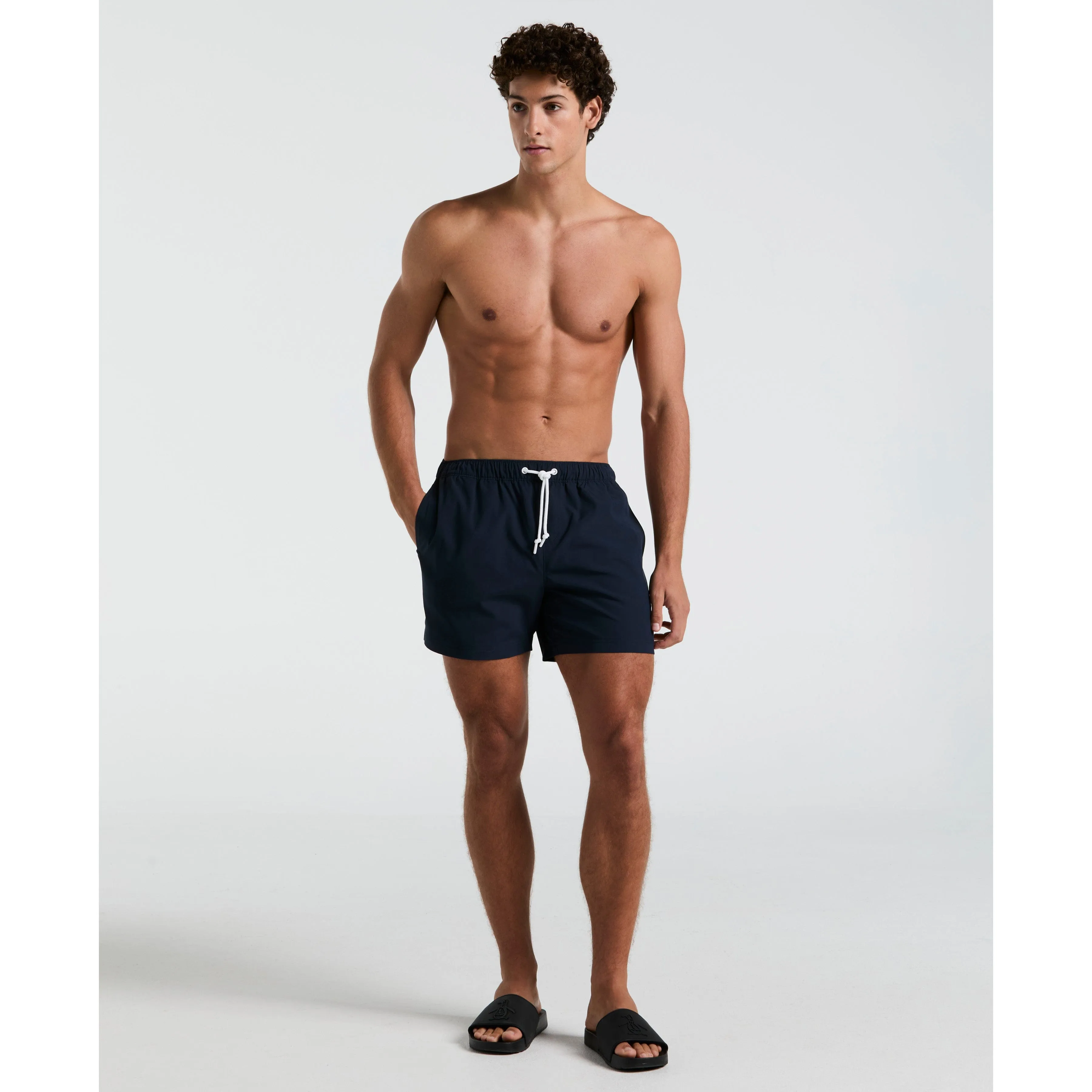5" Box Solid Swim Short