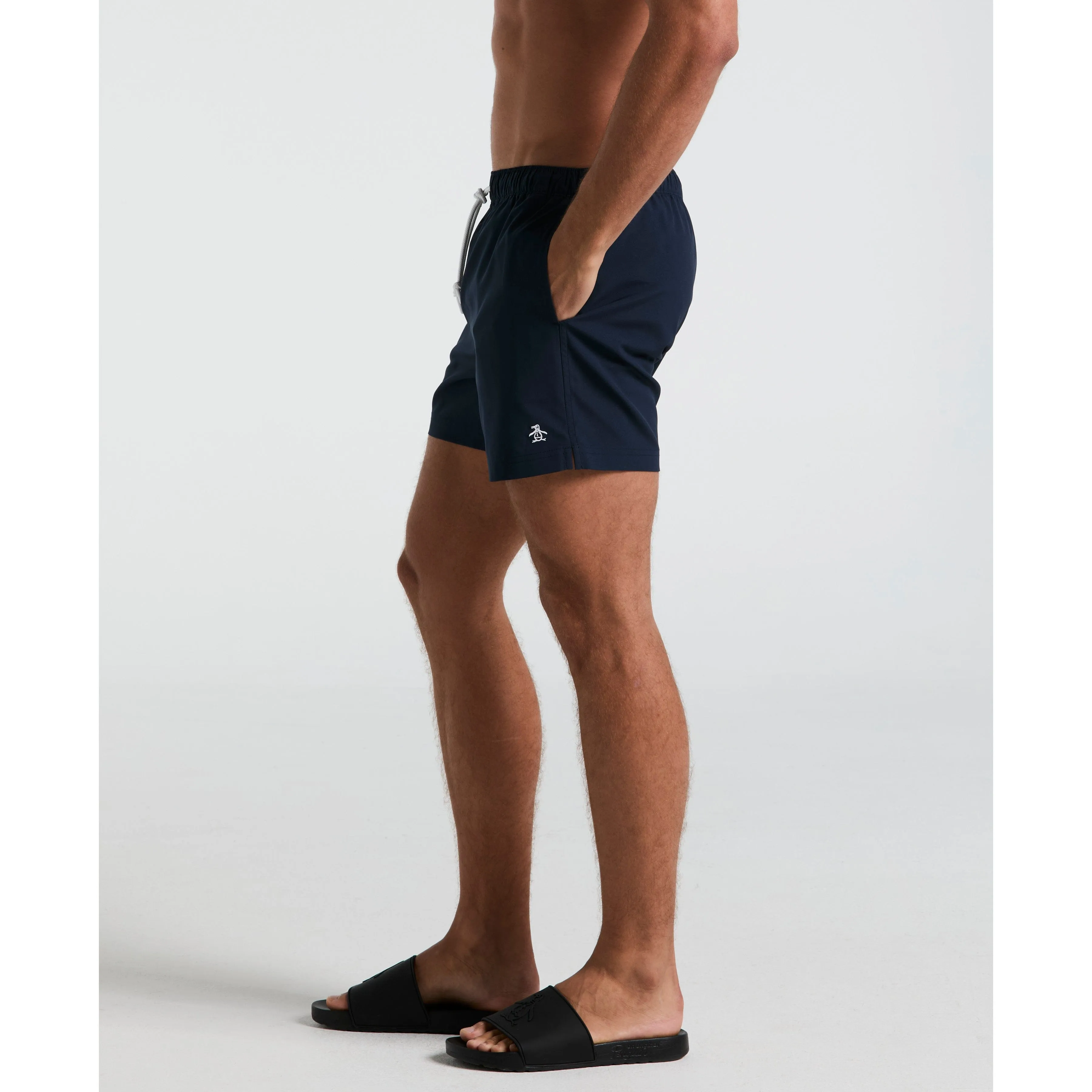 5" Box Solid Swim Short