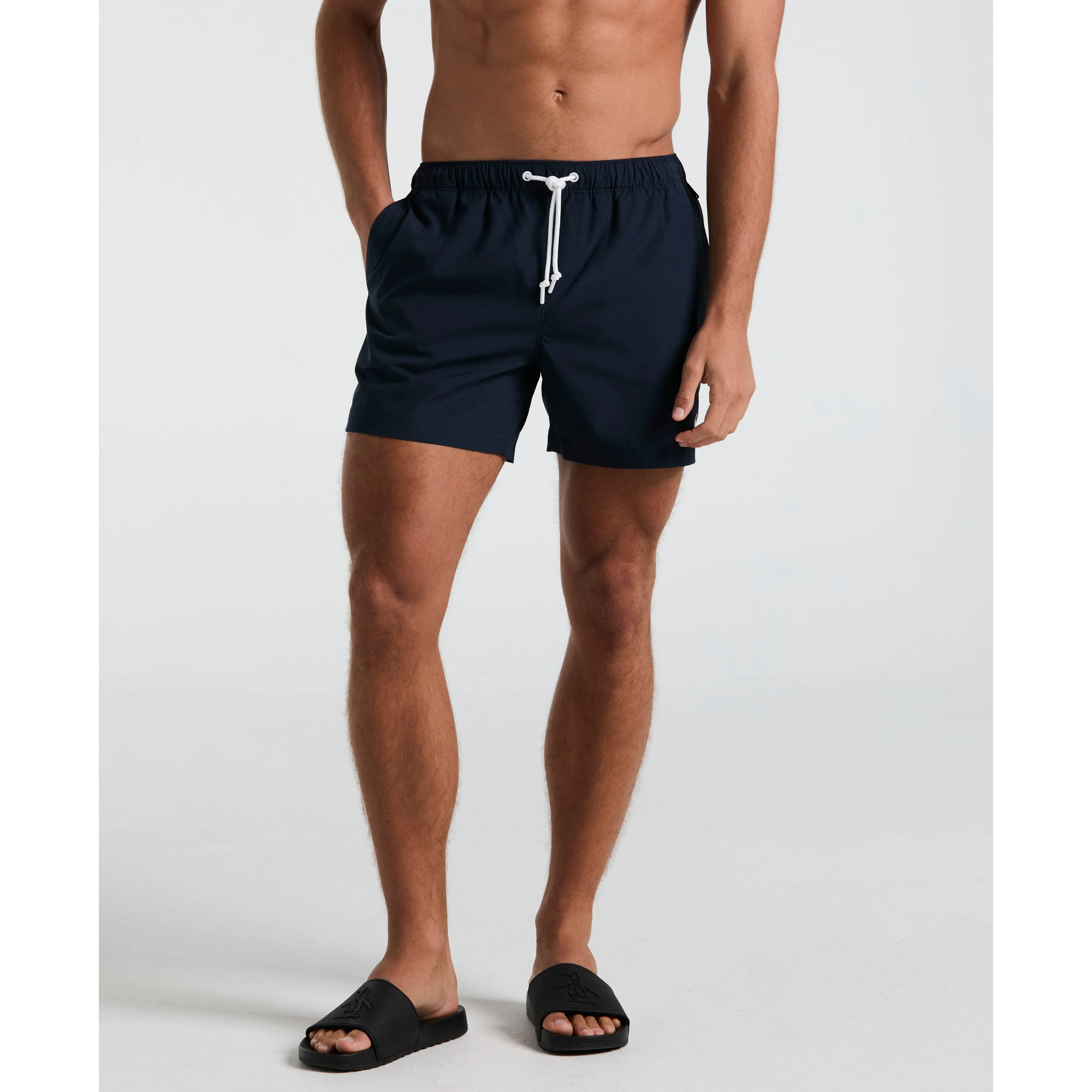 5" Box Solid Swim Short
