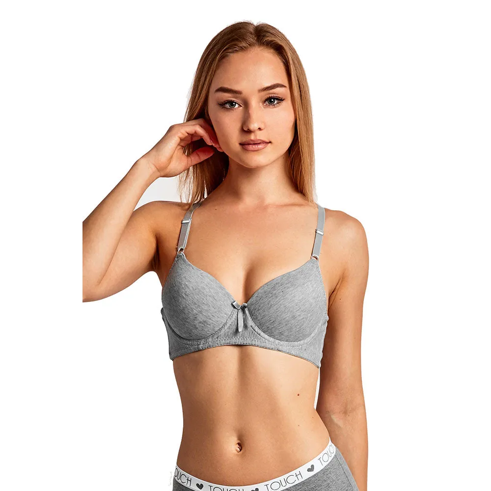 6 Pack: Mechaly Premium Styles Women's Full Cup Plain Bra Set - Ships Next Day!