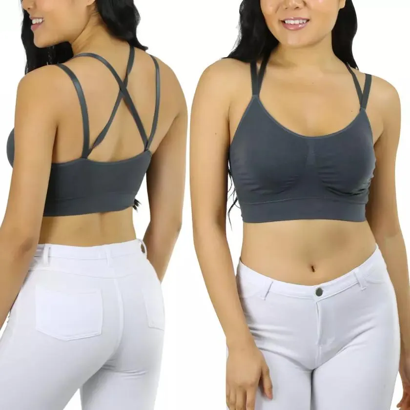 6-Pack: Women's Seamless Everyday Bra with Cross Back