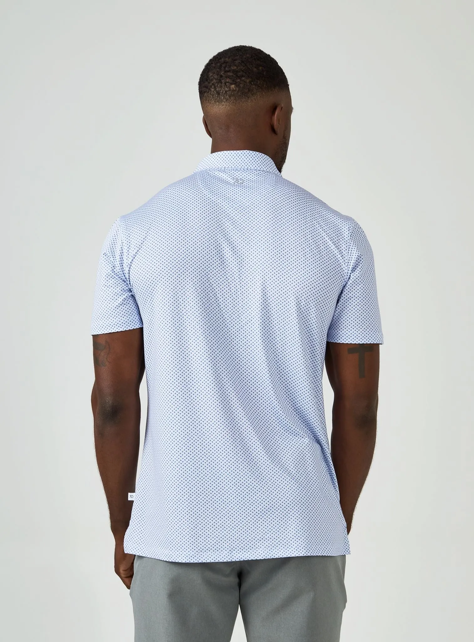 7 Diamonds Qena Polo In Steel Blue