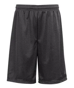7211 Badger Adult Mesh/Tricot 11" Shorts Graphite