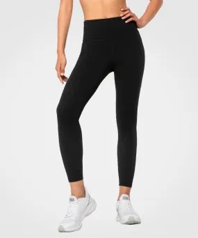 7/8 Echo High-waisted Side pocket Strip Running Leggings 24"| Women's High Support Leggings