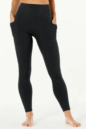 7/8 Sculpting High Waisted Pocket Legging Black