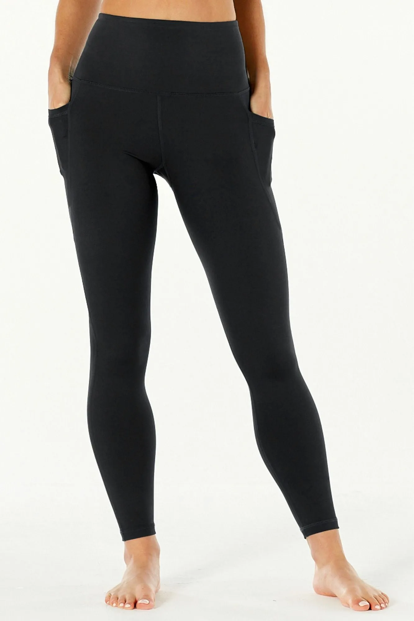 7/8 Sculpting High Waisted Pocket Legging Black