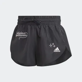 ADIDAS SCRIBBLE WOVEN SHORTS - BLACK