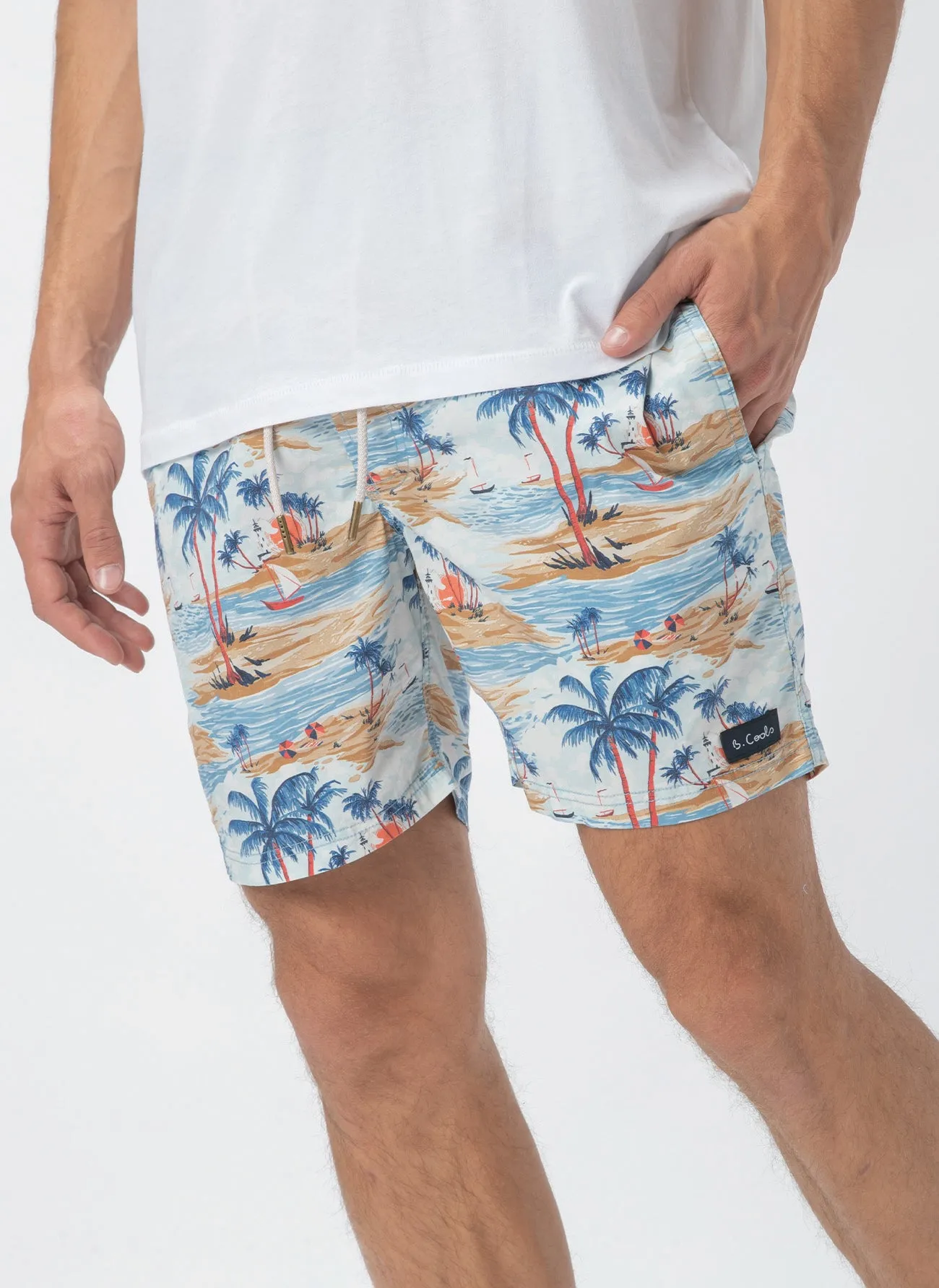 Amphibious 17" Swim Short Hawaii