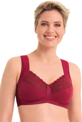 Anita Havanna Wireless Support Bra, Dark Red (5813)