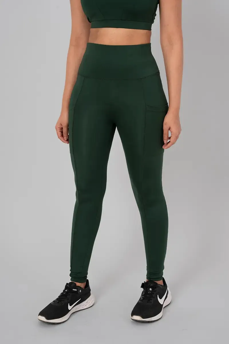 Anywhere Women's Leggings with Side Pockets - Sage