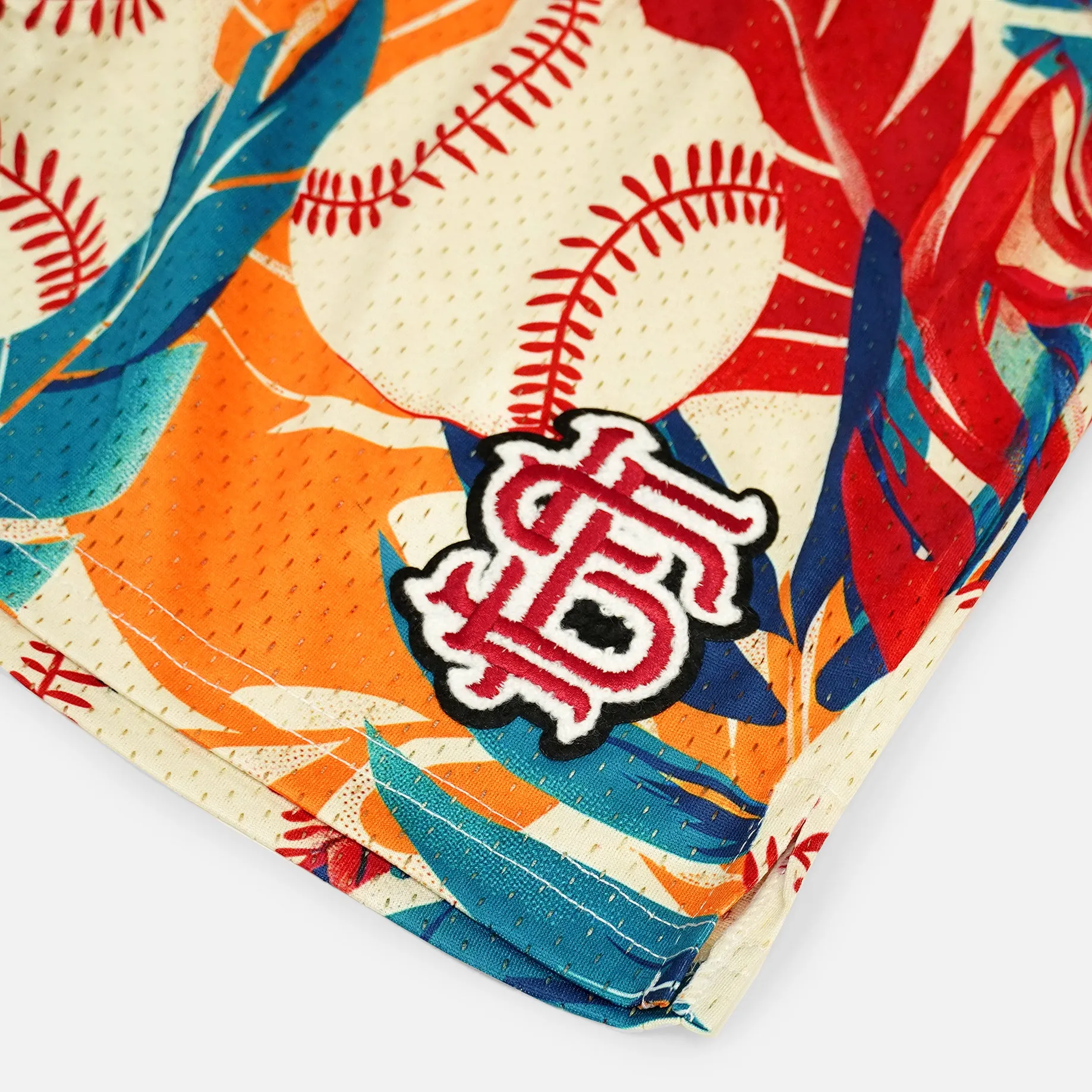 Baseball Tropical Vibes Shorts - 5"
