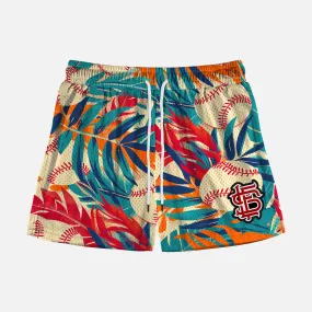 Baseball Tropical Vibes Shorts - 5"