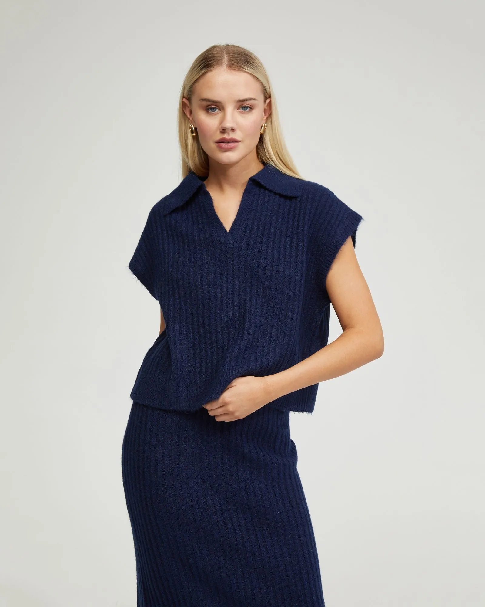 Becca Polo Neck Vest