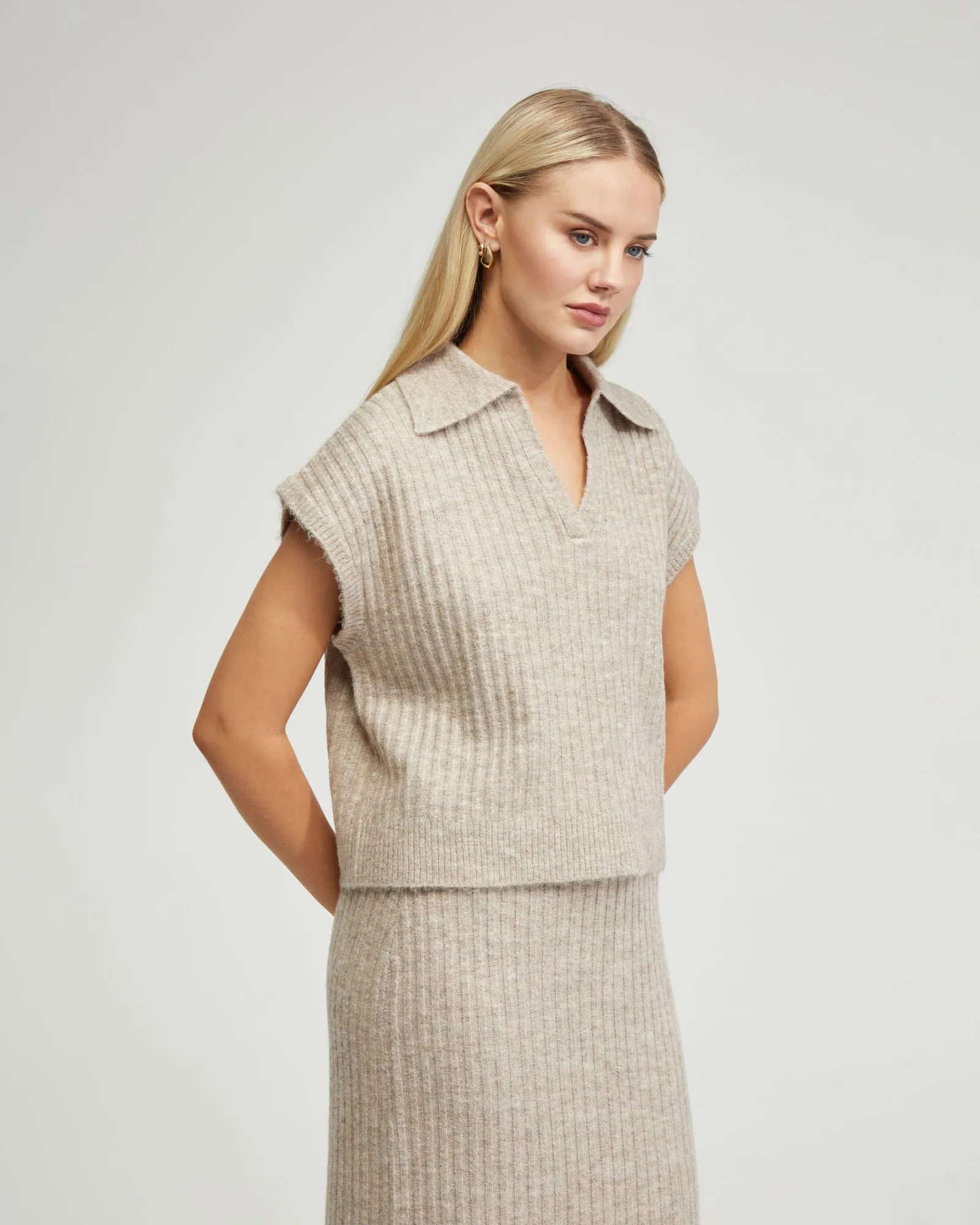 Becca Polo Neck Vest