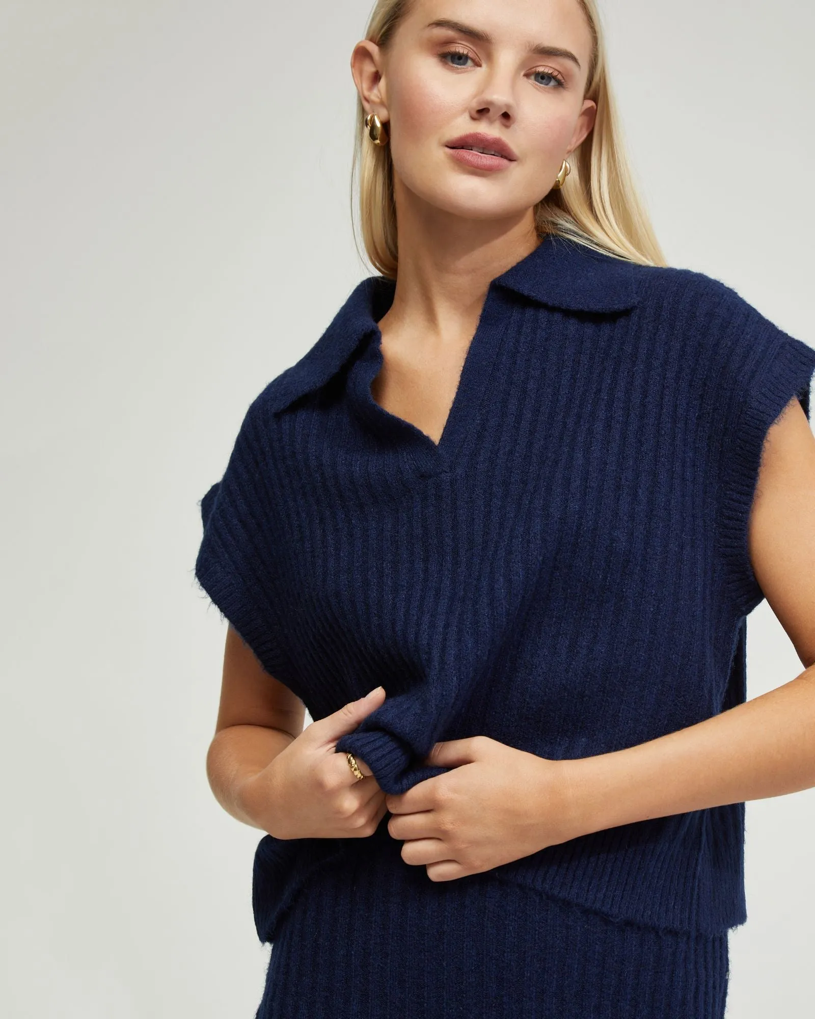 Becca Polo Neck Vest