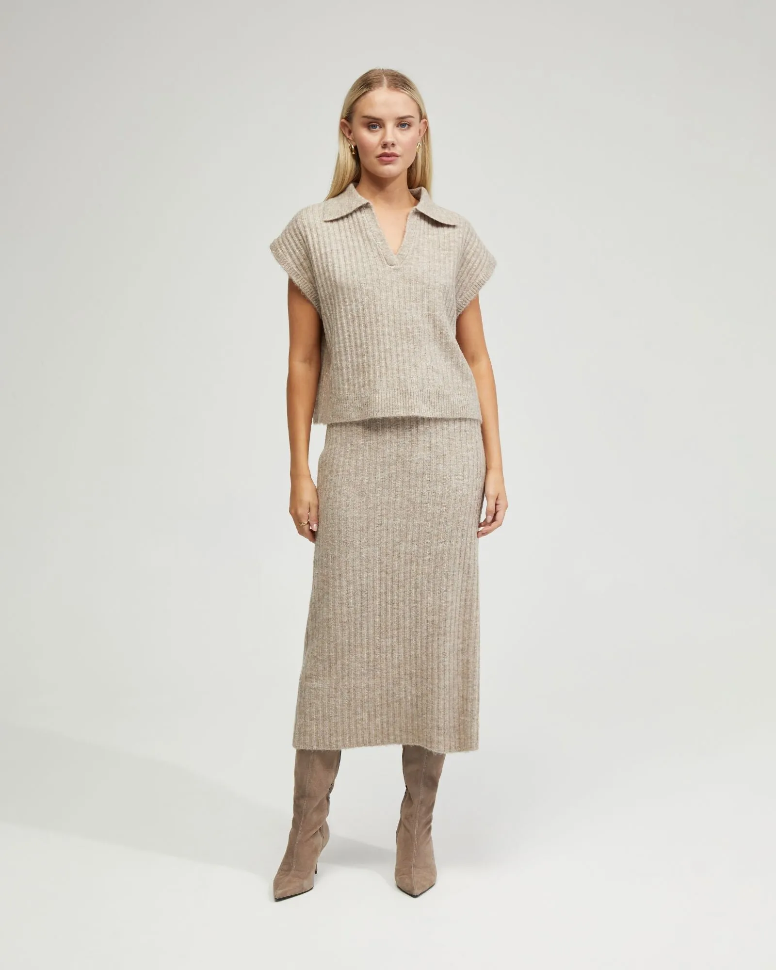 Becca Polo Neck Vest