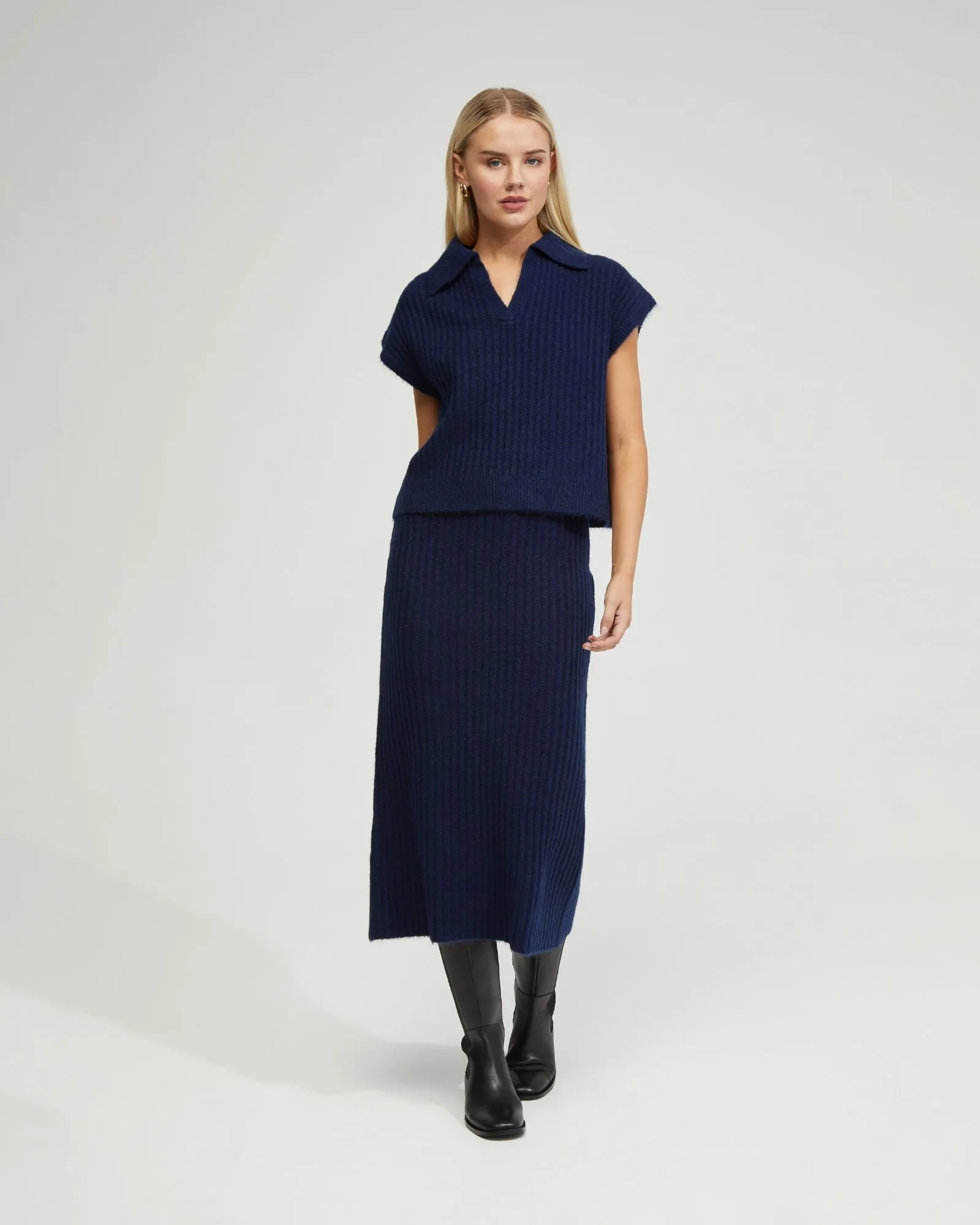 Becca Polo Neck Vest