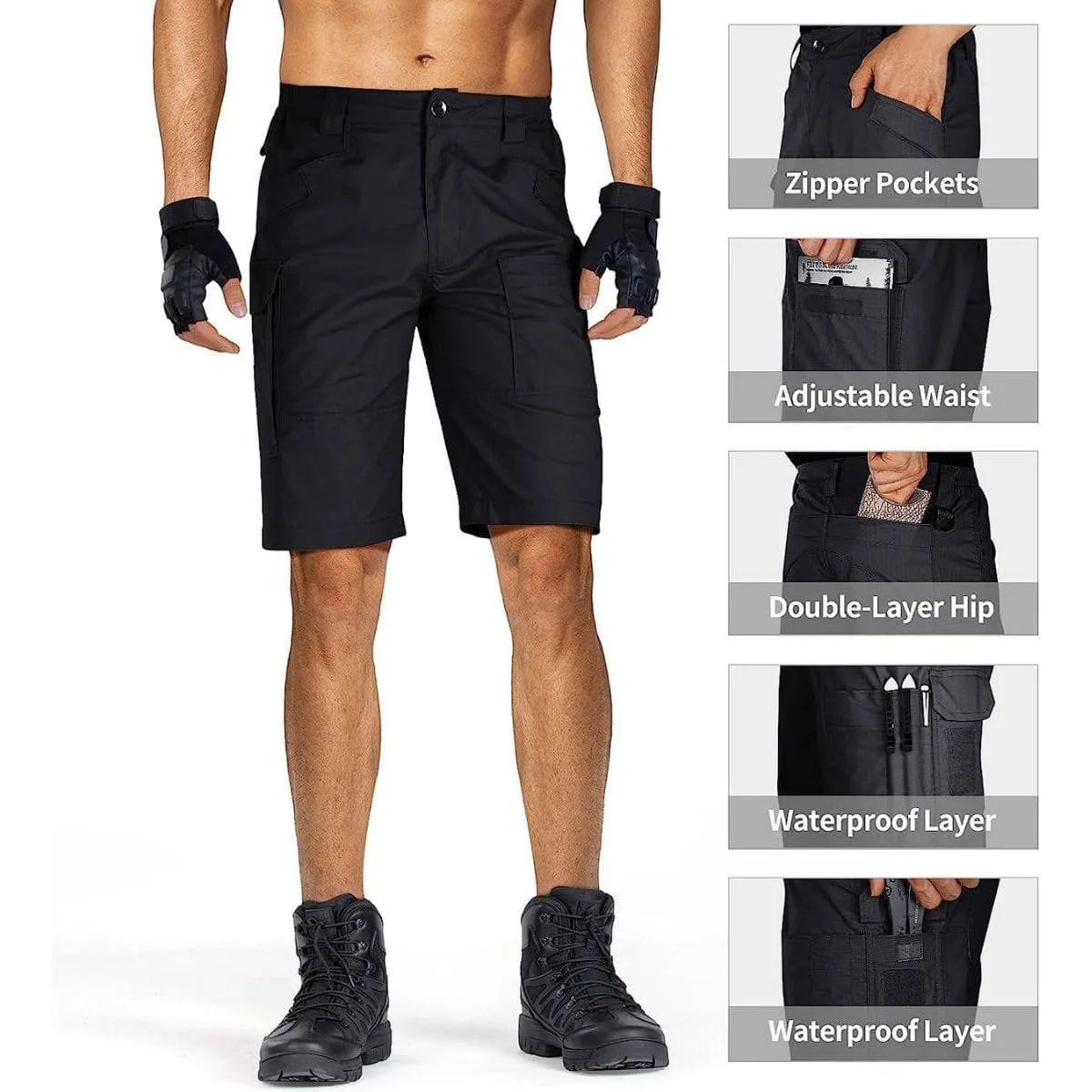 BLADE Men's Quick Dry Tactical Cargo Shorts