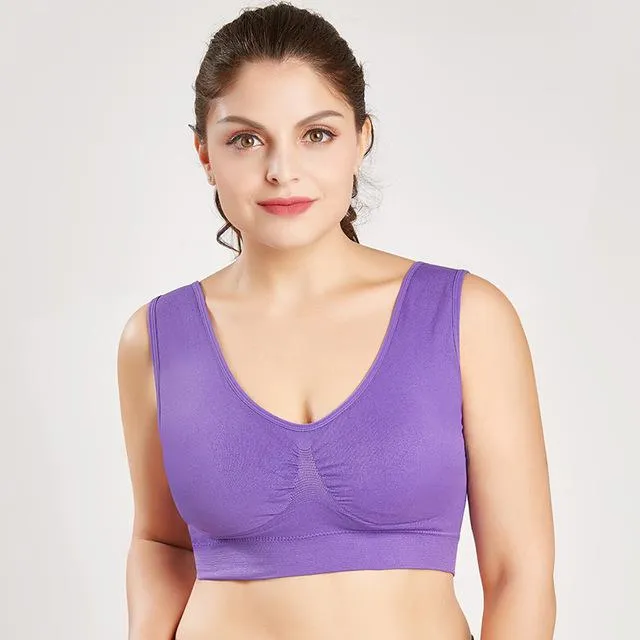Bras Seamless Breathable Wireless Pads Push Up