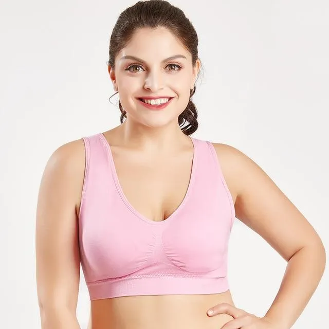 Bras Seamless Breathable Wireless Pads Push Up