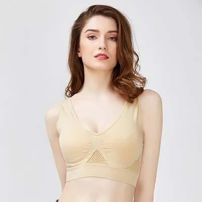 Bras Seamless Breathable Wireless Pads Push Up