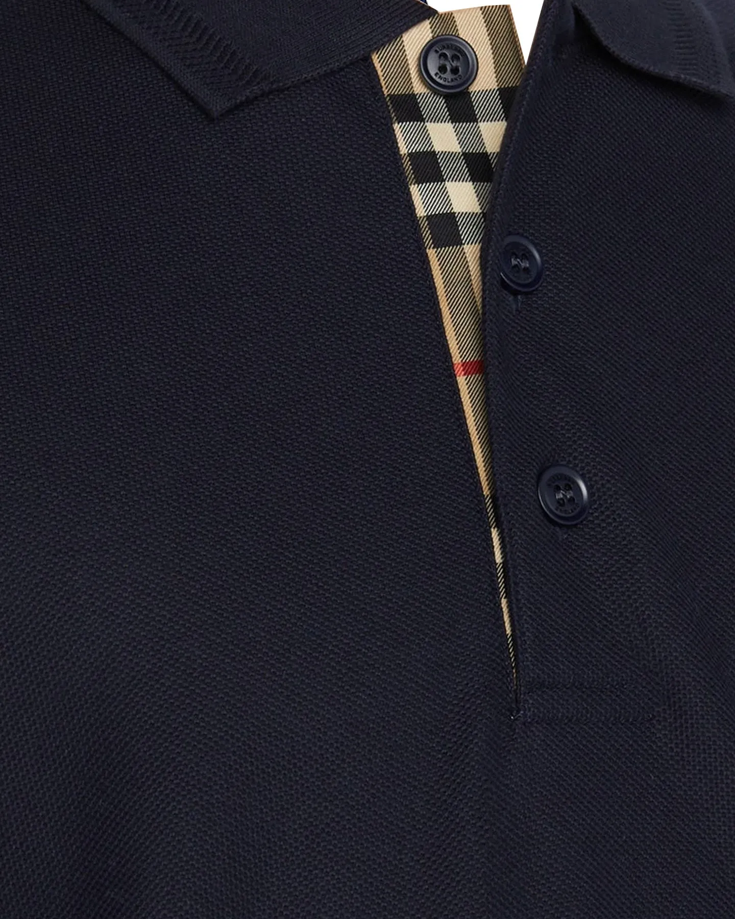 Burberry Men Polo Shirt Eddie Coal Blue Cotton Regular Fit S REDUCED - SALE