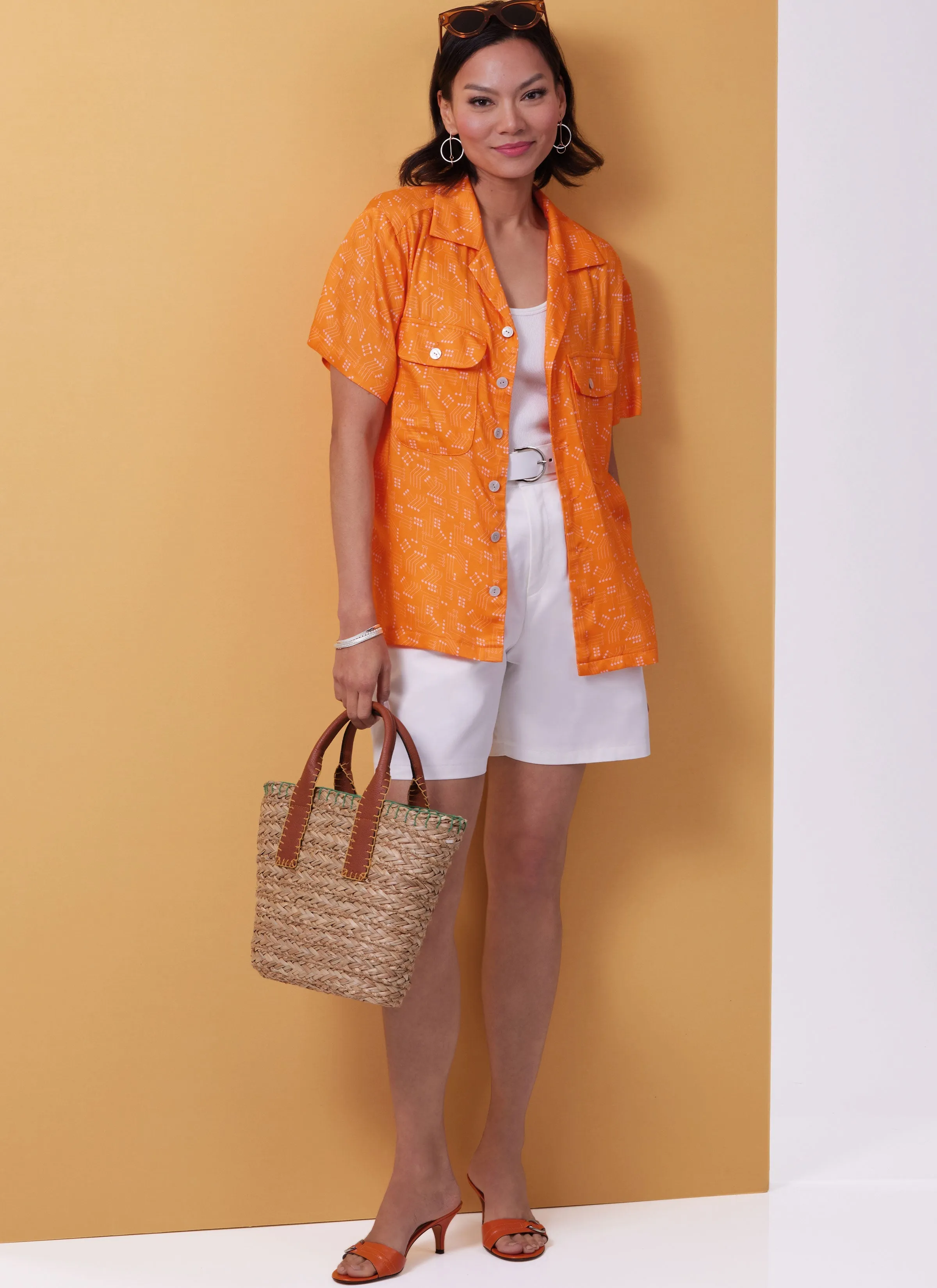 Butterick sewing pattern B6984 Unisex  Shirts, Shorts and Pants