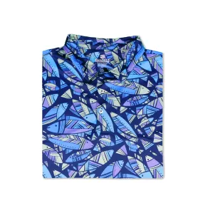 Cabo - Turquoise Blue Men's Golf Shirt Polo