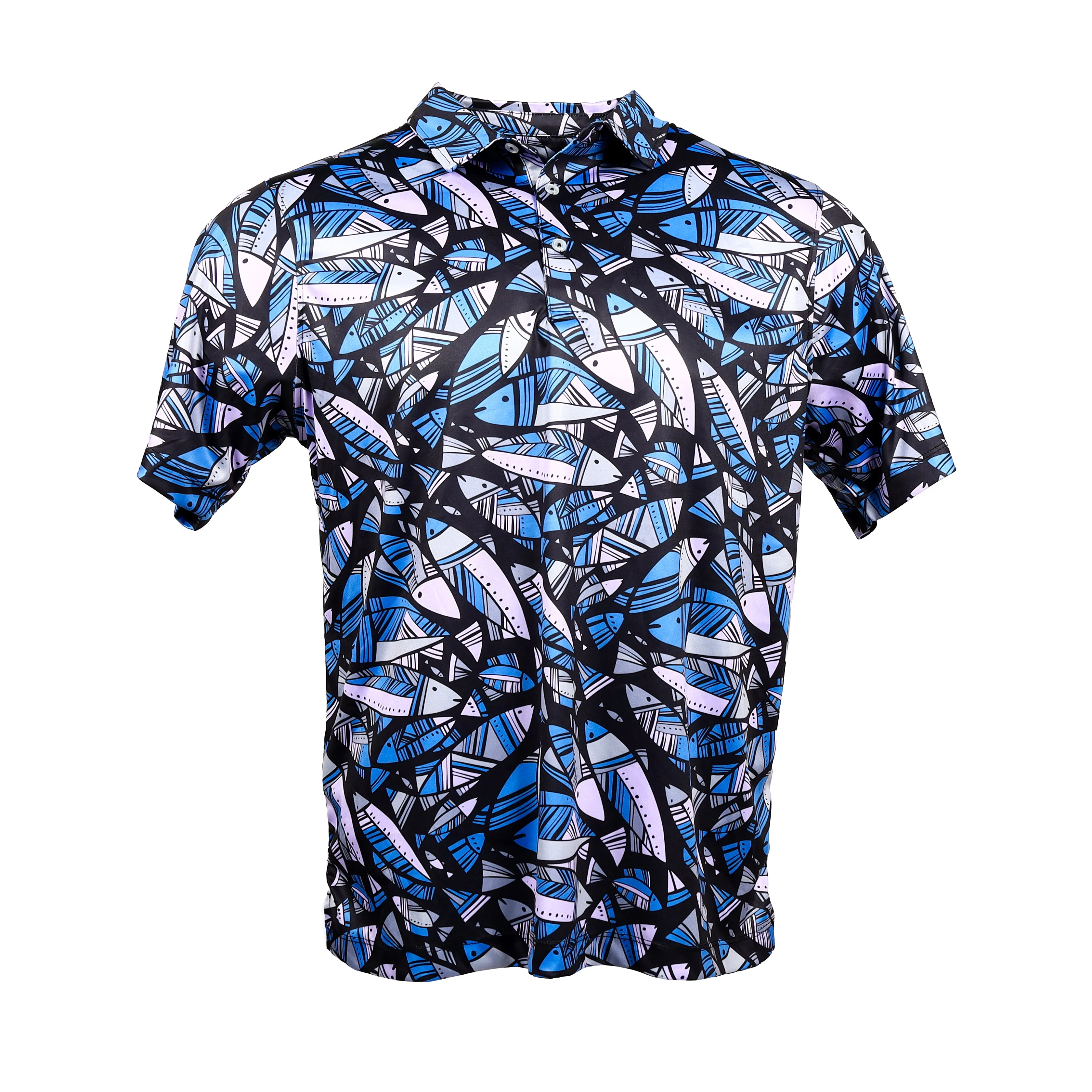 Cabo - Turquoise Blue Men's Golf Shirt Polo