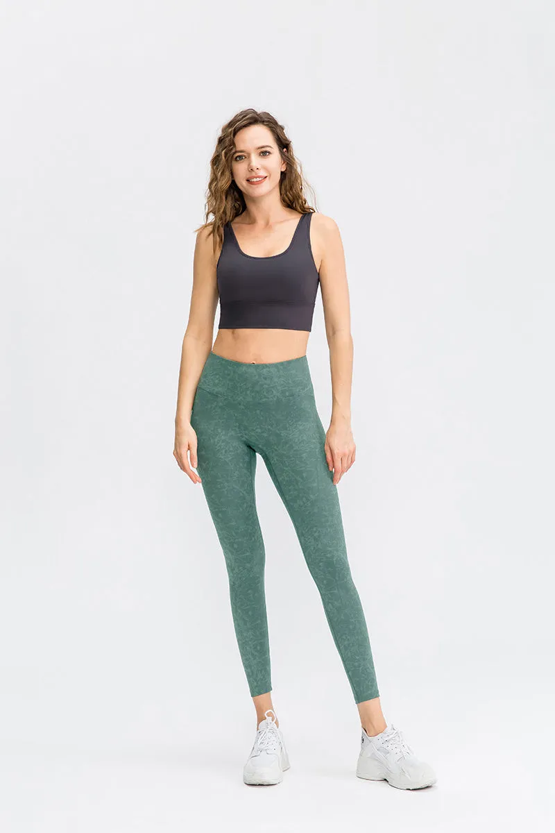 Camo High-Rise Ankle Leggings
