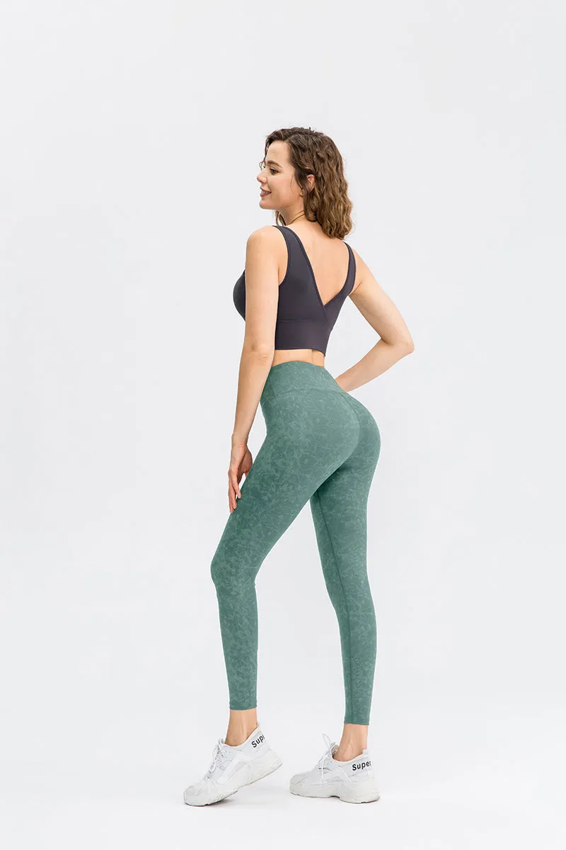 Camo High-Rise Ankle Leggings