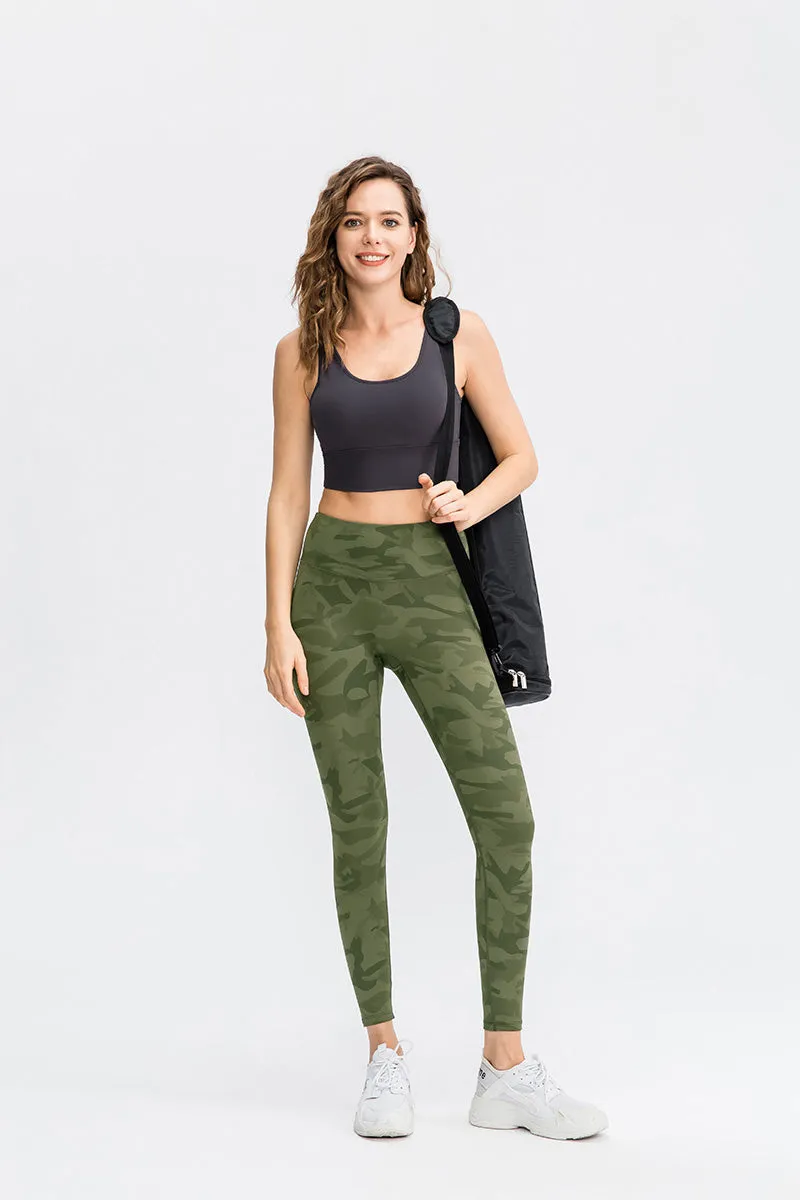 Camo High-Rise Ankle Leggings