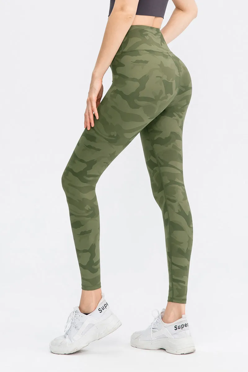 Camo High-Rise Ankle Leggings
