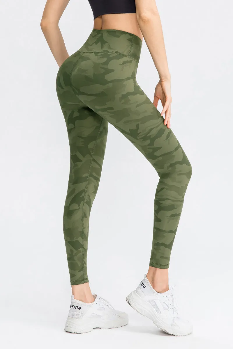 Camo High-Rise Ankle Leggings