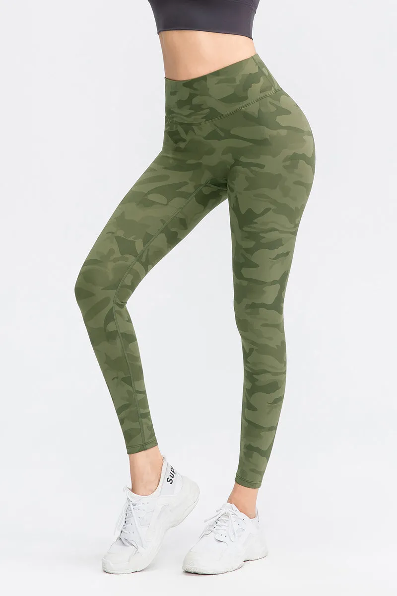 Camo High-Rise Ankle Leggings