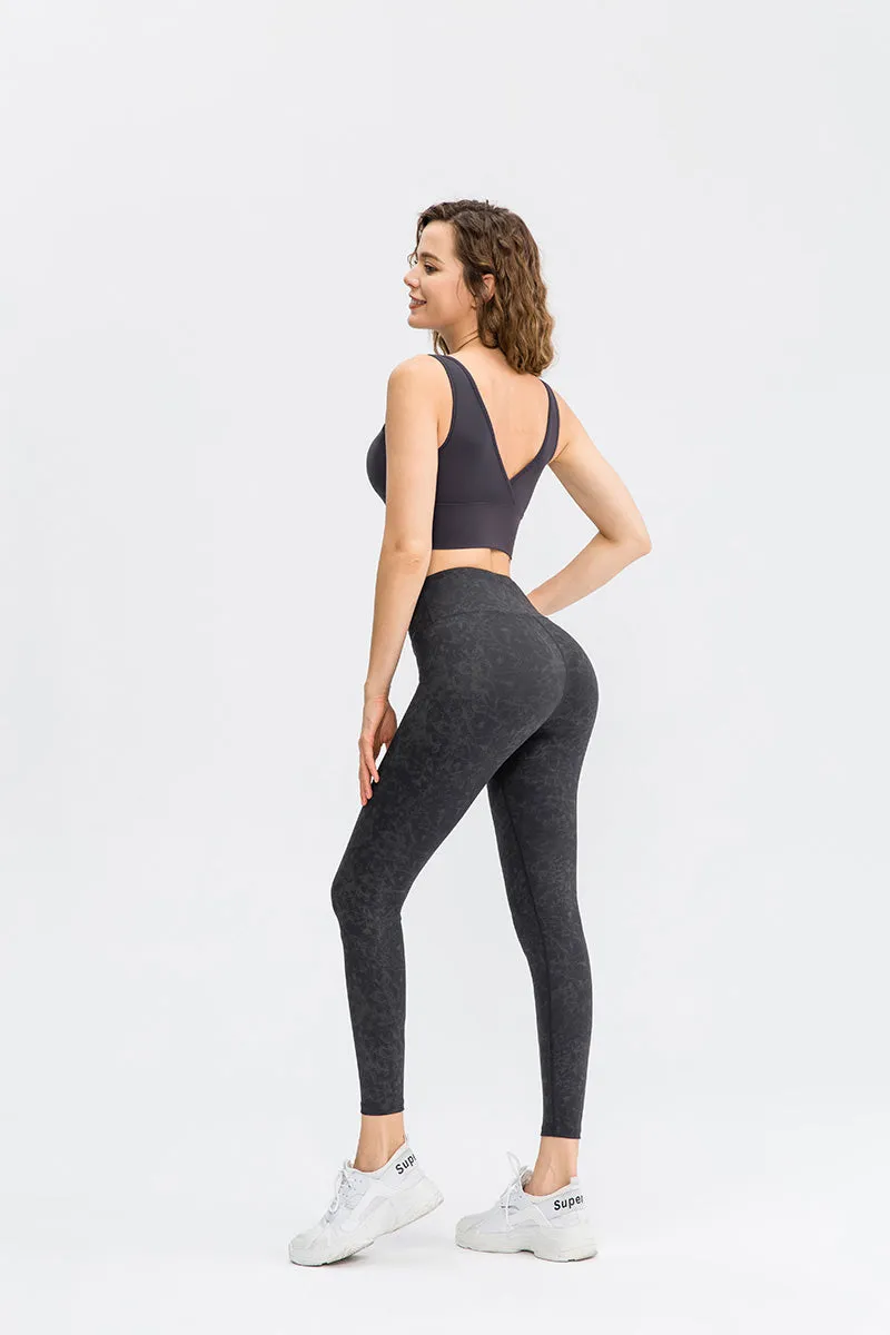 Camo High-Rise Ankle Leggings