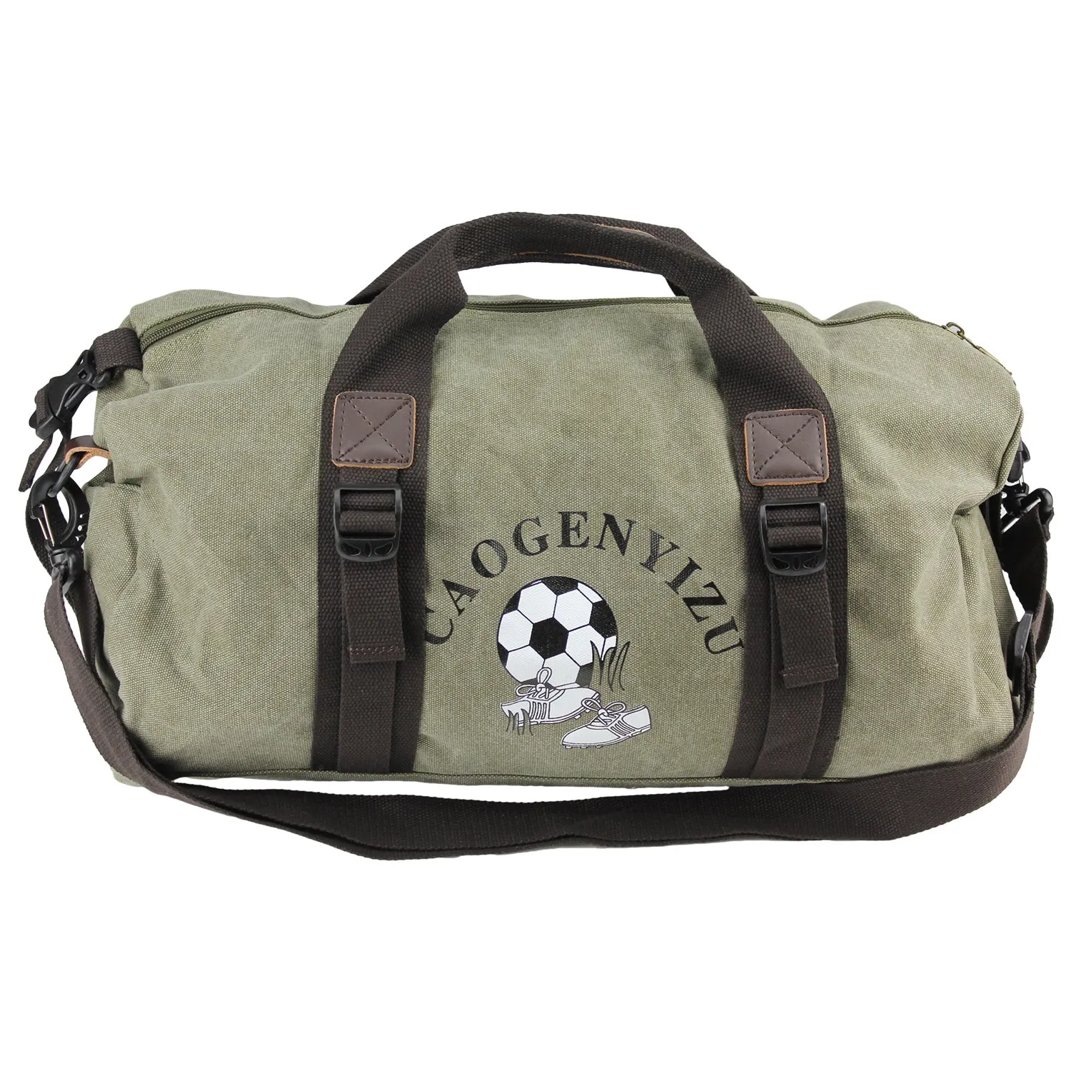 Canvas Duffle Bag Sports Duffel Shoulder Vintage Large Gym School Mens Travel