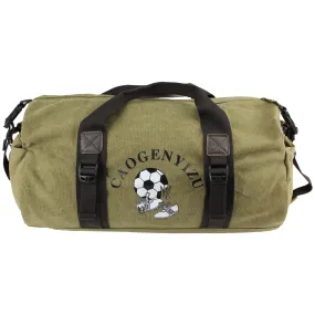 Canvas Duffle Bag Sports Duffel Shoulder Vintage Large Gym School Mens Travel