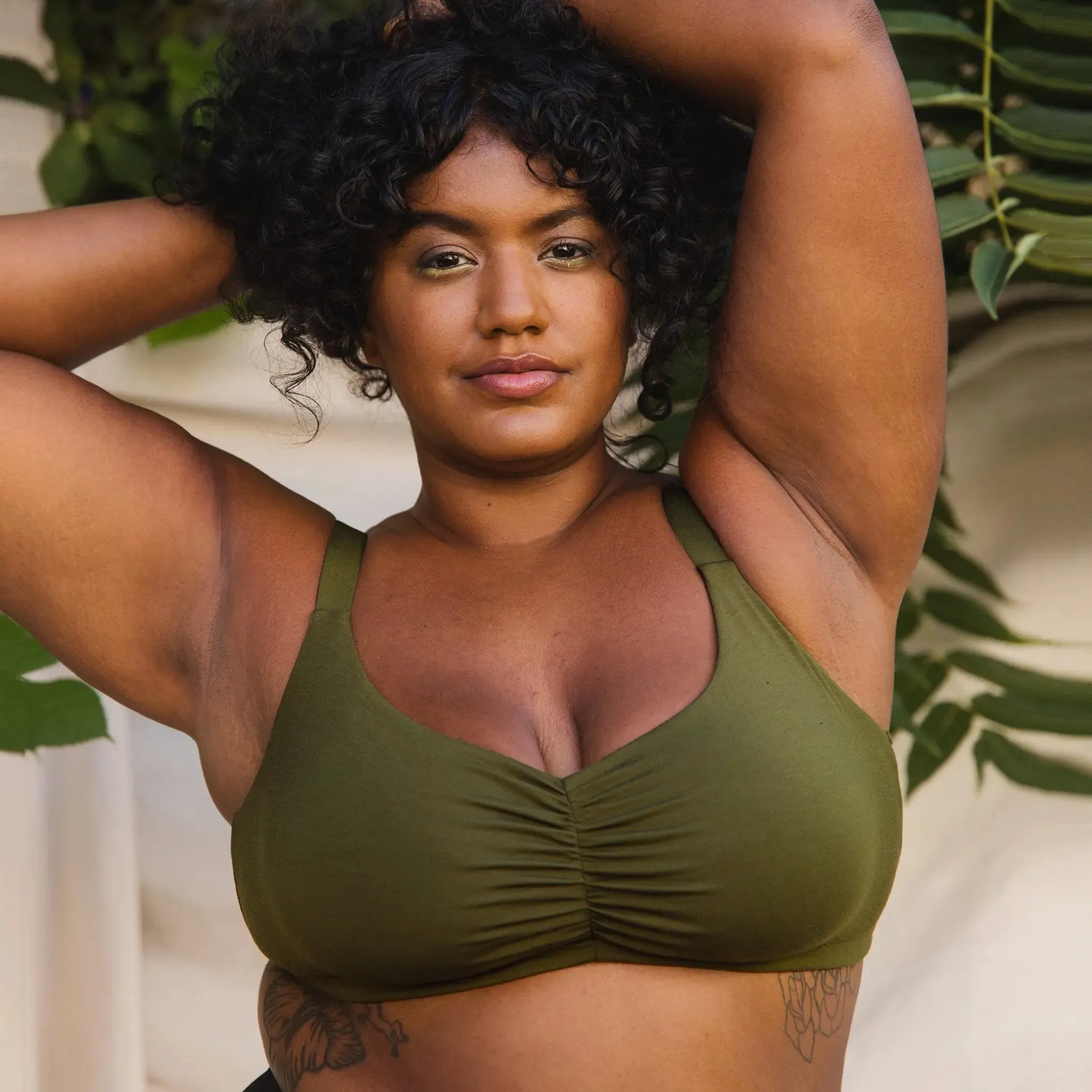Caress Sweetheart Bralette Avocado