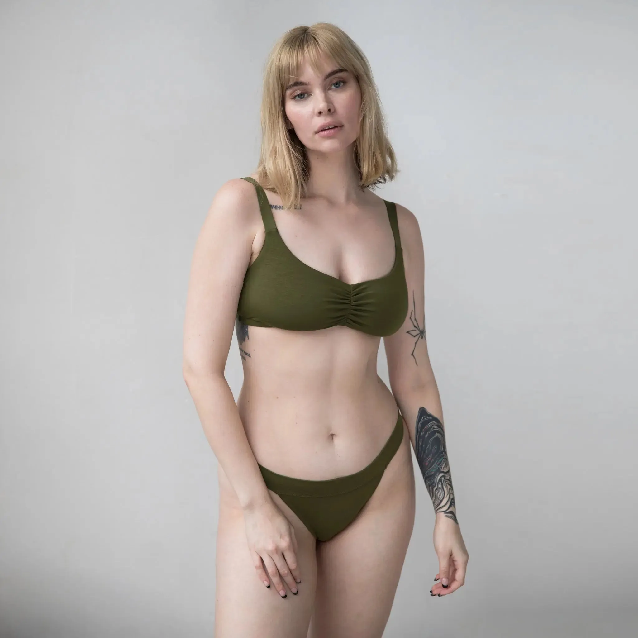 Caress Sweetheart Bralette Avocado