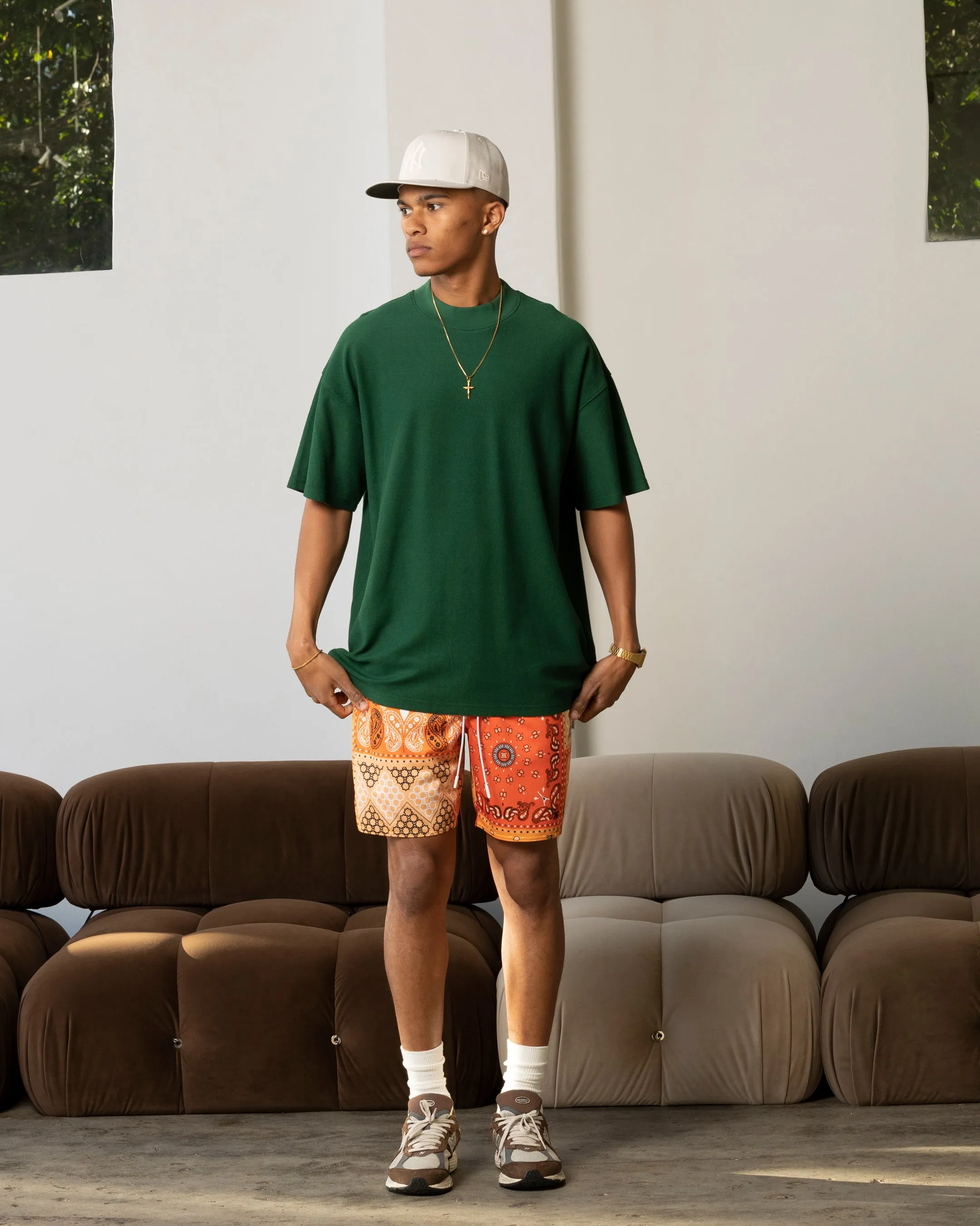 Carre Bandana Ultra Mesh Shorts Orange