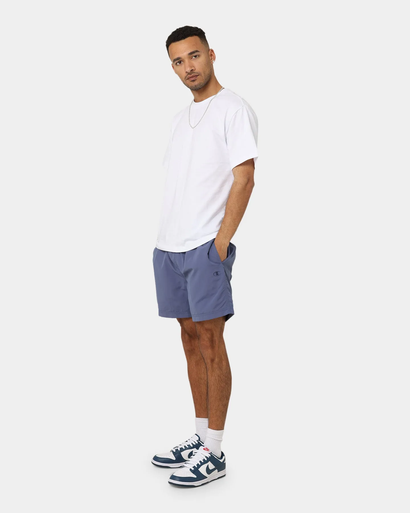 Champion Rebound Nylon Shorts Dazed Blue
