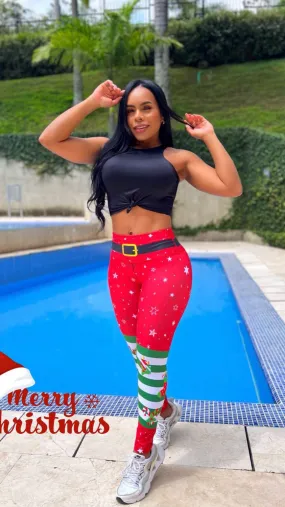Christmas Colombian Leggings for Women