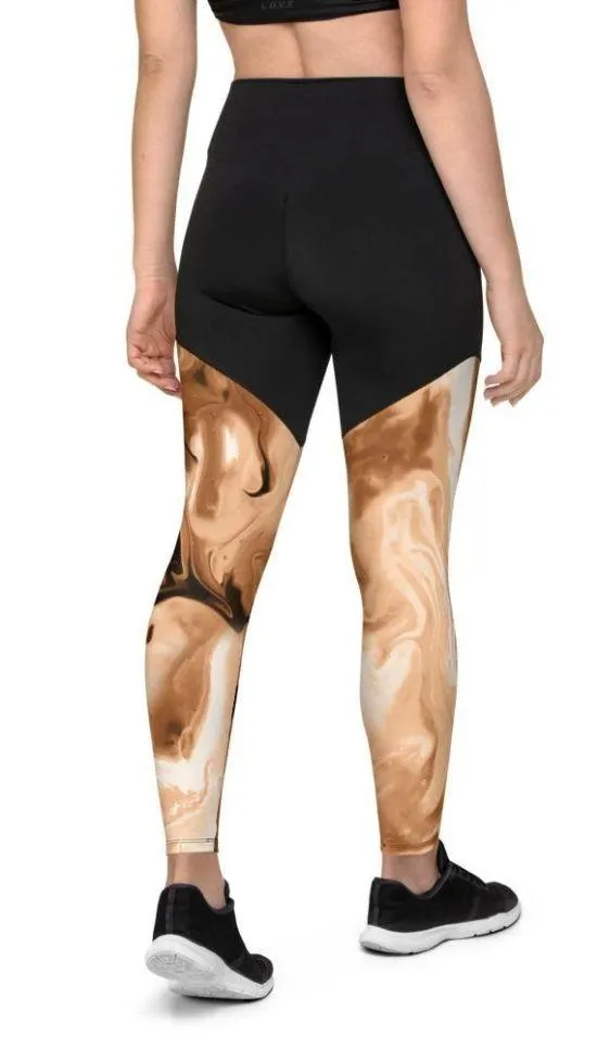 Coffee Essence Compression Leggings