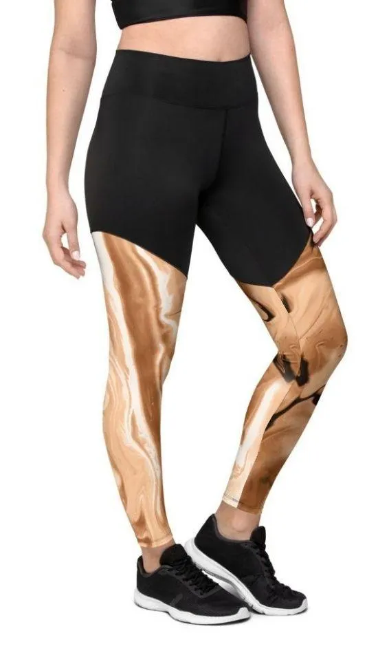 Coffee Essence Compression Leggings