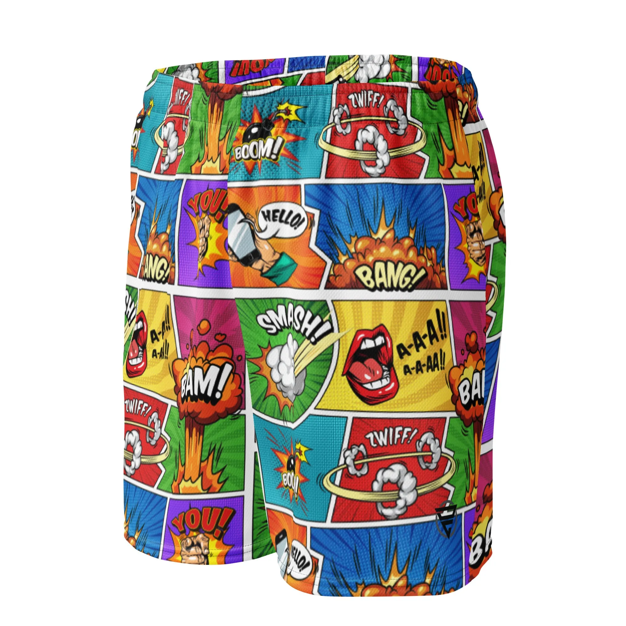 Comic Pop Art Unisex mesh shorts