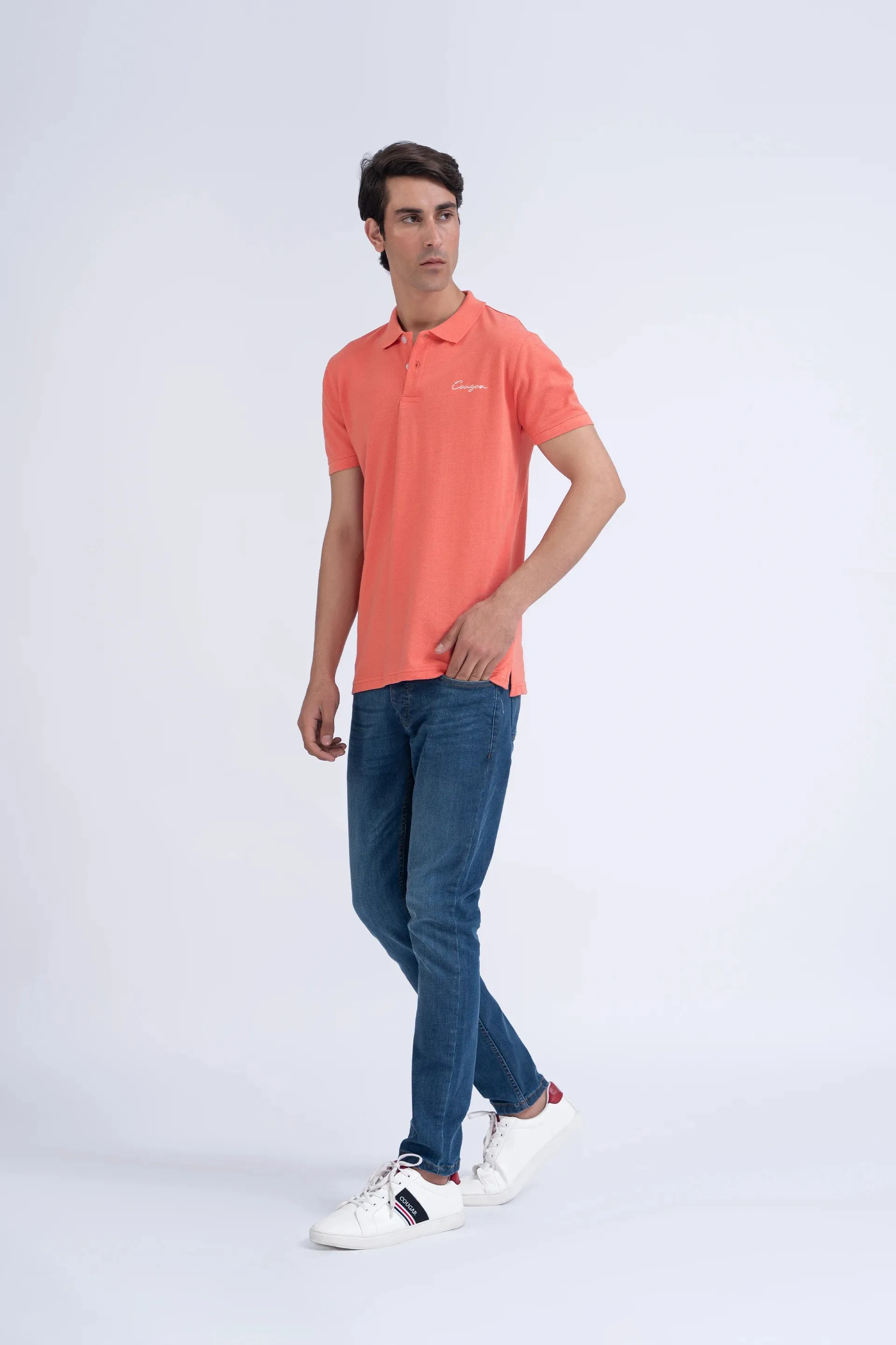 Coral Pink Polo