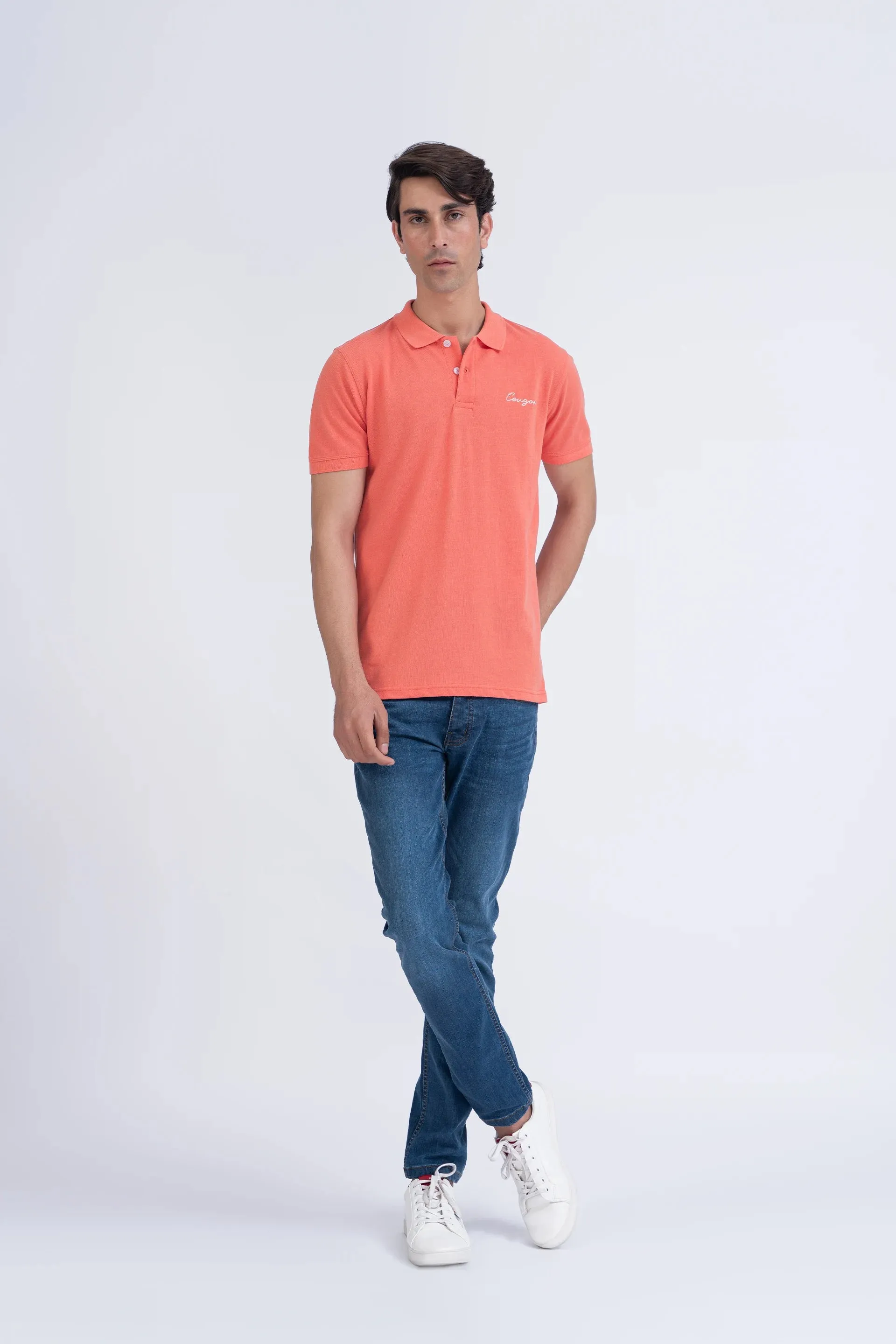 Coral Pink Polo