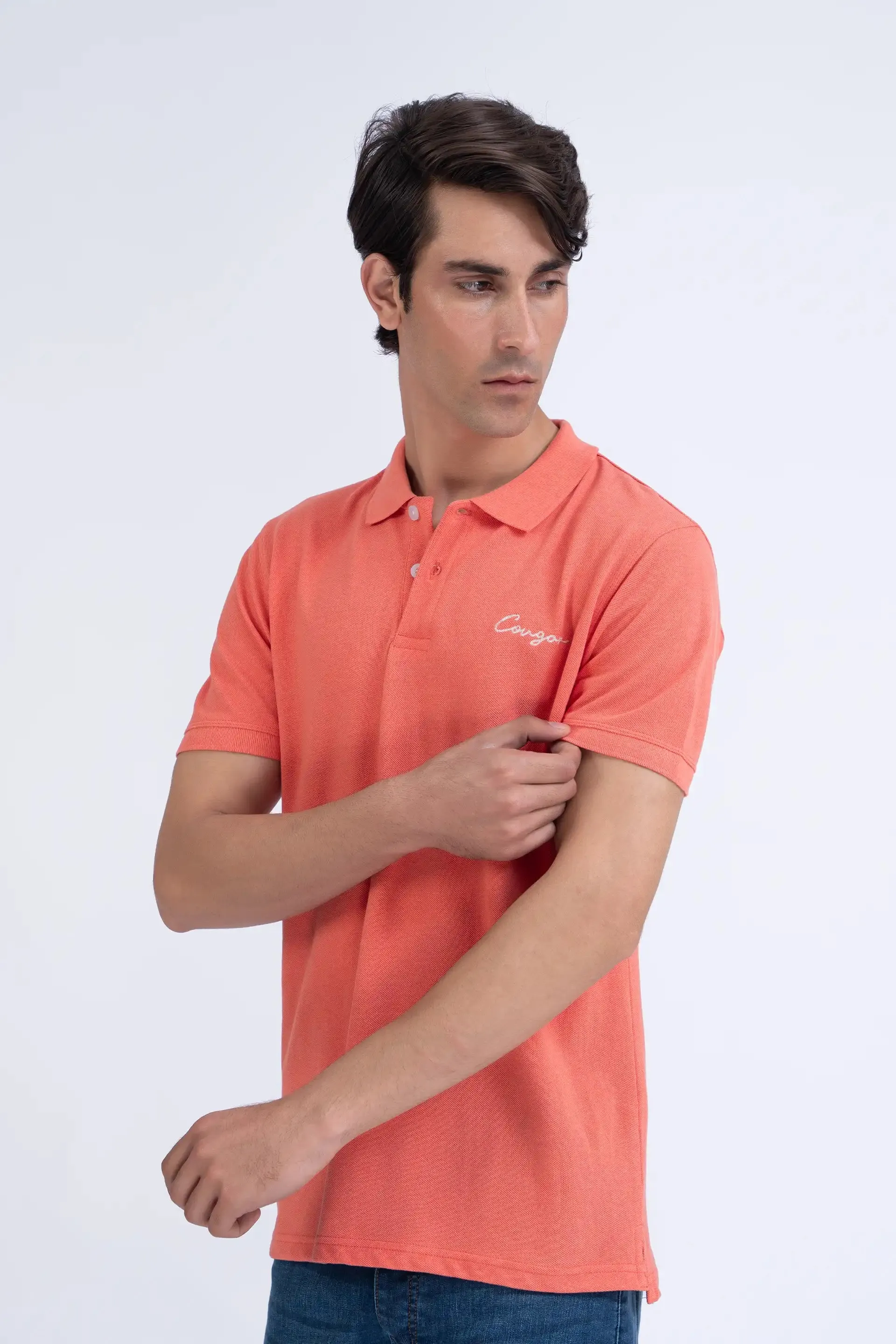 Coral Pink Polo